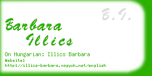 barbara illics business card